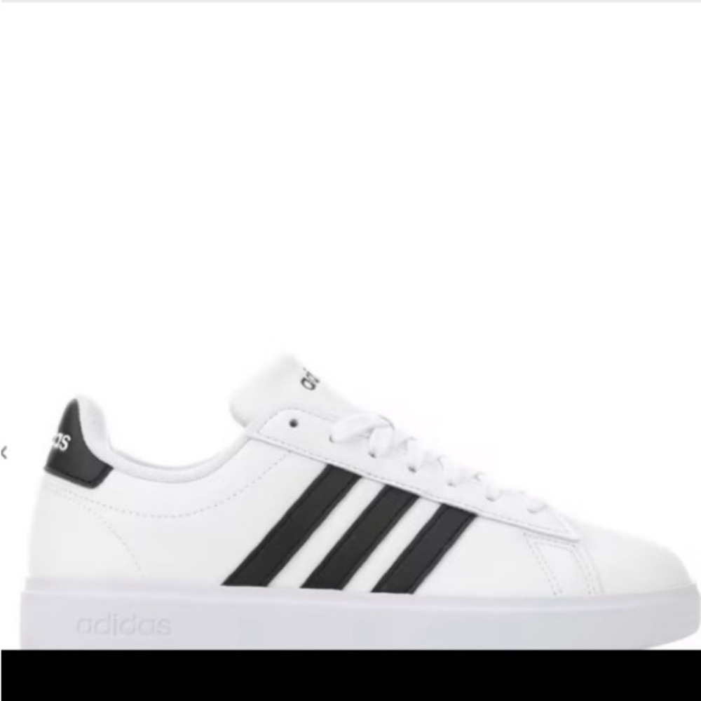 Adidas Grand Court 2.0 Black Stripes with Cloud Comfort Insole